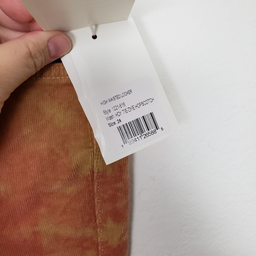 Mother Denim High Waisted Looked Corduroy Tie Dye Sz 24 - Picture 6 of 6